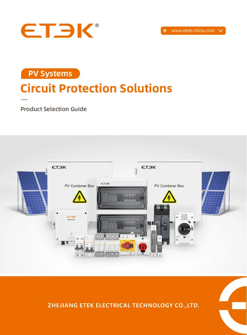 Brochure sur les produits de protection des circuits des systèmes photovoltaïques
